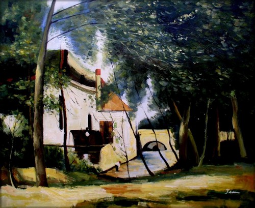 Camille corot the mill - corot,