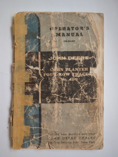 John deere operator - operator’s, manual
