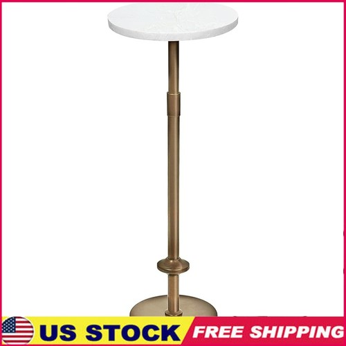 10in round marble accent table - marble,