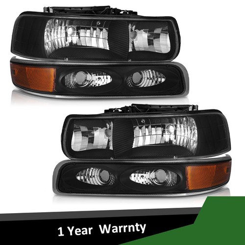 Pair headlights black for - headlights,