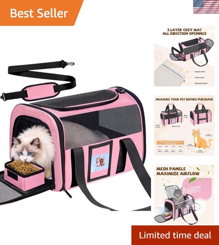 Pink soft sided pet - pink,
