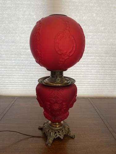 Antique victorian red satin - victorian,