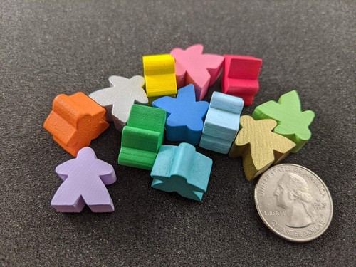 Carcassonne meeples - carcassonne, (new)