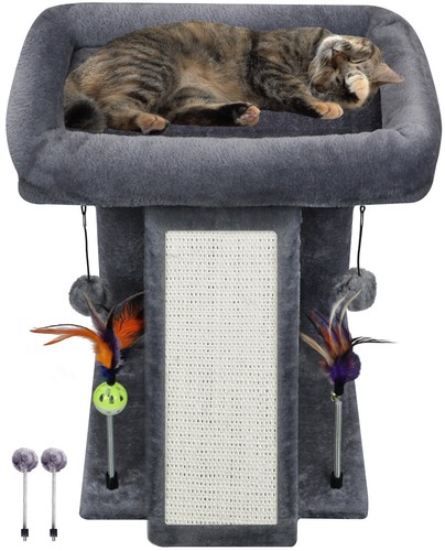 Cat tree tower with scratching - cat,