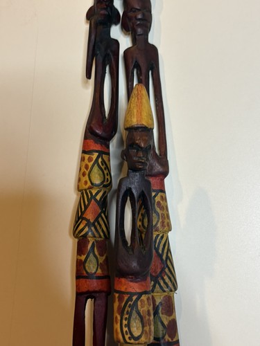 Maasai family kenya carved - family,