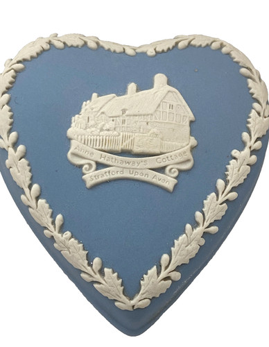 Vintage wedgwood heart trinket - vintage,