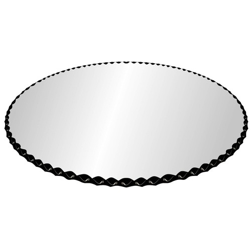 Round glass table - glass,