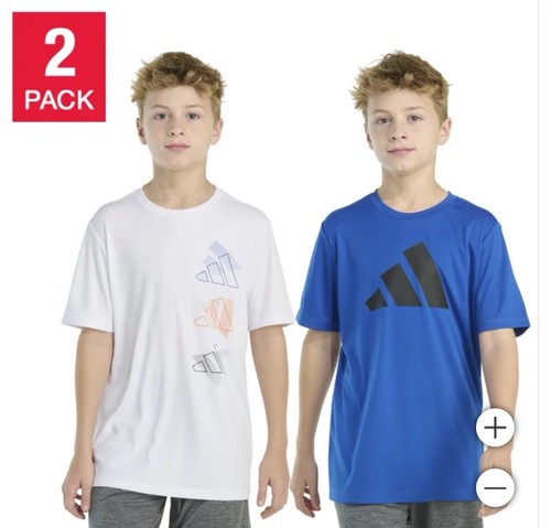 Adidas youth tee shirt - shirt, 2-pack