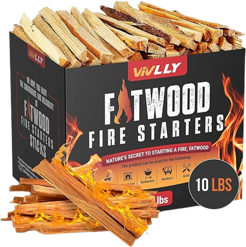 Vivlly 10lbs fatwood fire - vivlly,