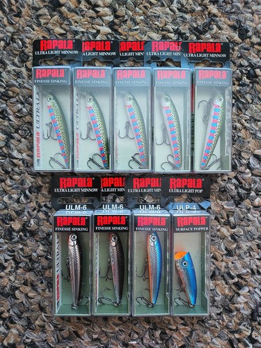 Each rapala utralight - $5,