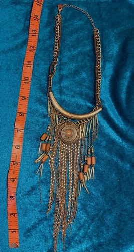 Bohemian gold tone fringe - bohemian,