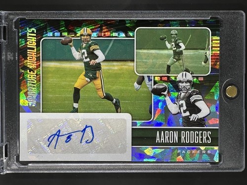 Aaron rodgers auto cracked - aaron,
