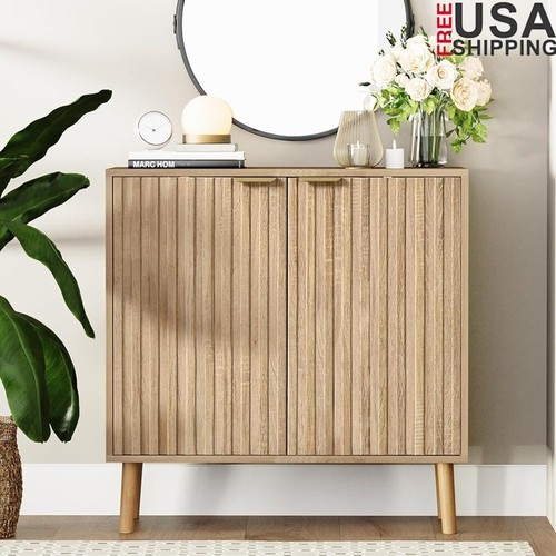 Modern fluted credenza storage - credenza,