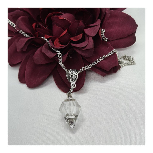 Handmade vial necklace dainty - vial, necklace,