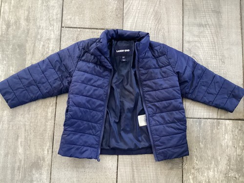 Lands end toddler navy coat - end,