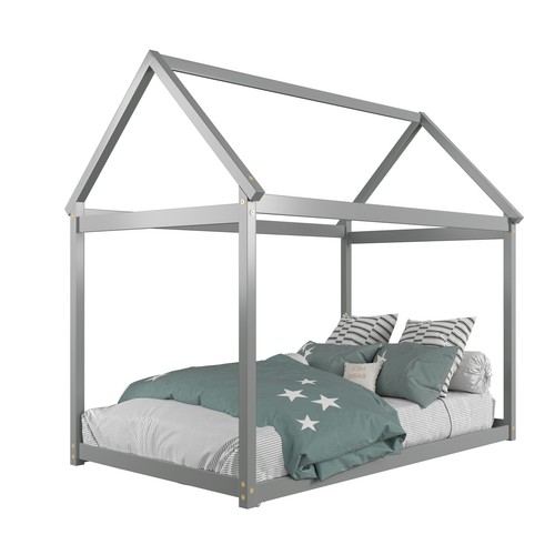 Costway twin house bed wood - house,
