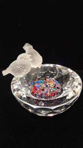 Swarovski crystal bird bath - bath, 2