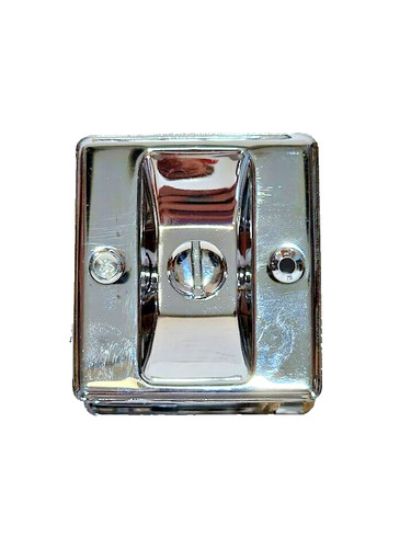 Pocket door privacy lock - door,