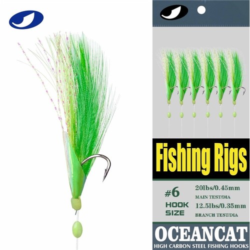 Packs green feather fish - feather,