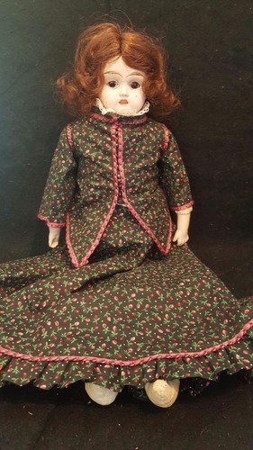 Antique metal head - doll, kid