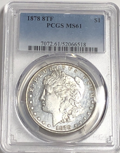 1878 8tf morgan pcgs - 8tf,