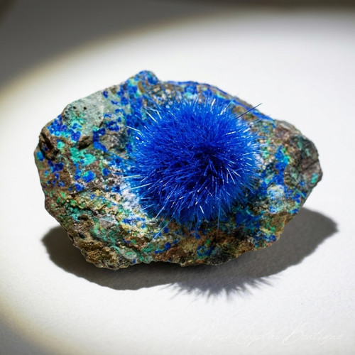 Blue mordenite zeolite crystal - mordenite,