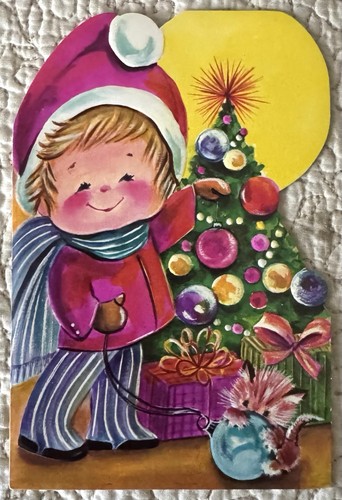 Unused christmas boy tree - christmas, cat