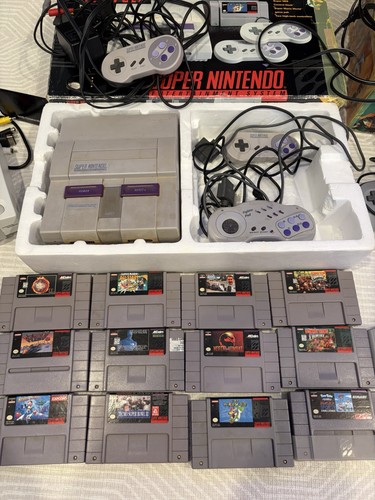 Super nintendo snes bundle - super,