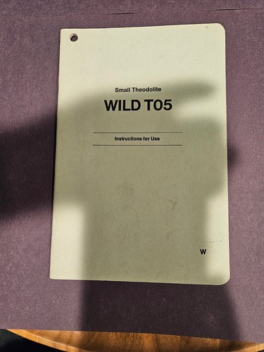 Wild heerbrugg t05 users - heerbrugg,