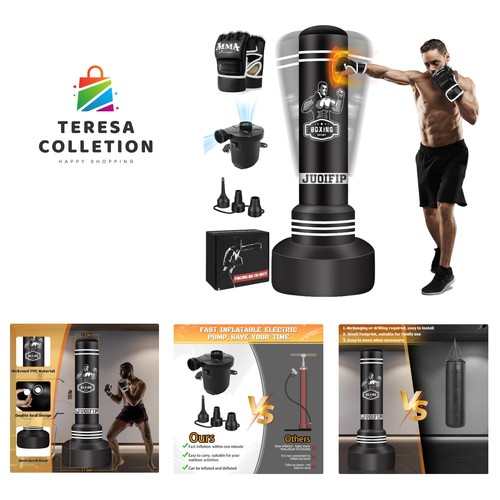 Freestanding punching bag - punching, for