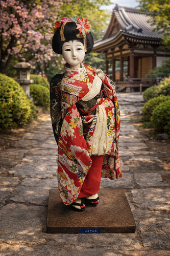 Vtg japanese geisha - geisha, on