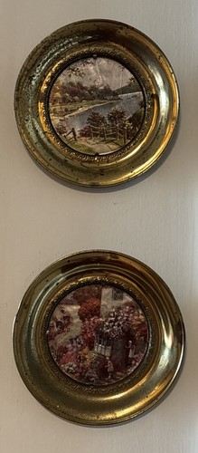 Vintage solid brass - foil, art