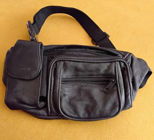 Soft black leather vintage - soft,