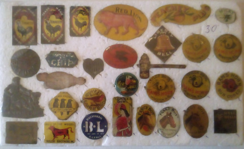 Vtg antique tabacco tin - antique,