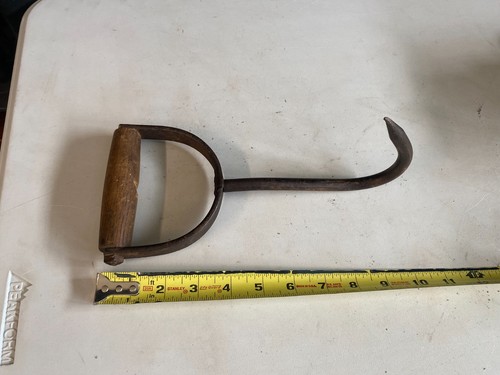 Antique hay hook meat - hay,