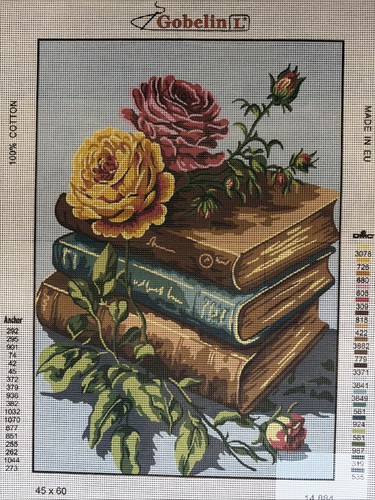 Printed needlepoint tapestry - printed,