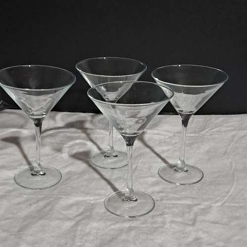 Set martini clear glasses - set,