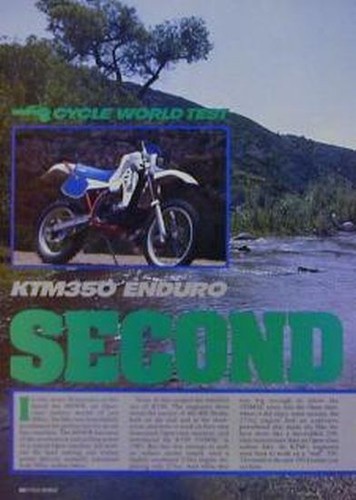 1986 ktm 350 enduro - ktm, original