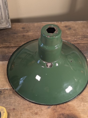 Vintage porcelain enamel green - vintage,
