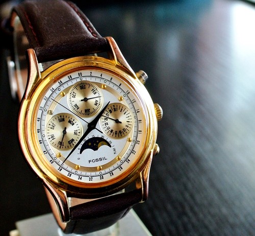 Vintage fossil triple date - vintage,