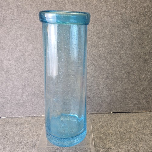 Large blue bubble glass - blue,