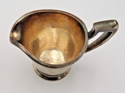 Vintage silver solder creamer - vintage,