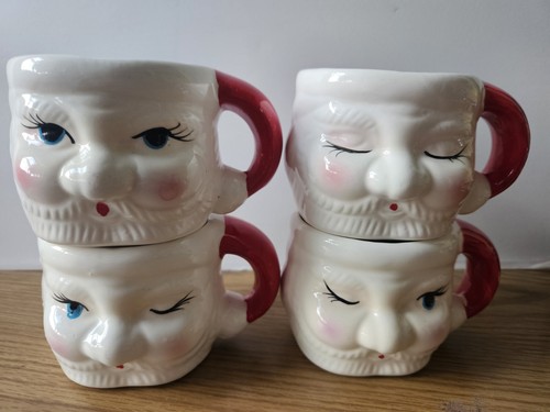 Vintage winking santa claus - santa,