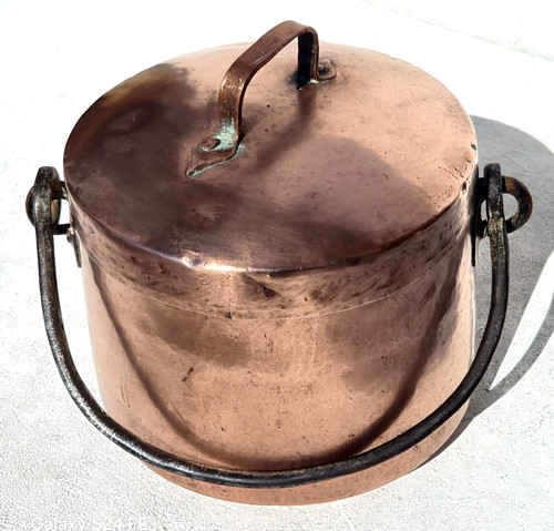 Vintage french copper pot - vintage,