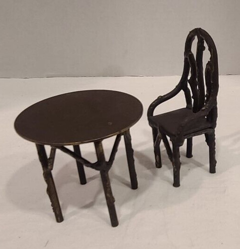 Dollhouse wrought iron table - wrought,