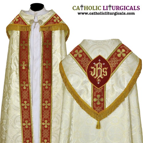 Metallic gold cope stole set - metallic,
