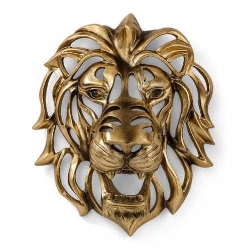 Uitwmktg gold lion head wall - uitwmktg,