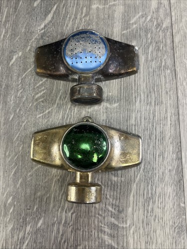 Lot vintage green metal - of,