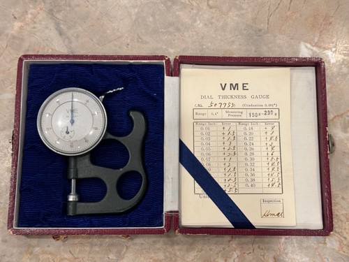 Vme dial thickness - thickness, gauge