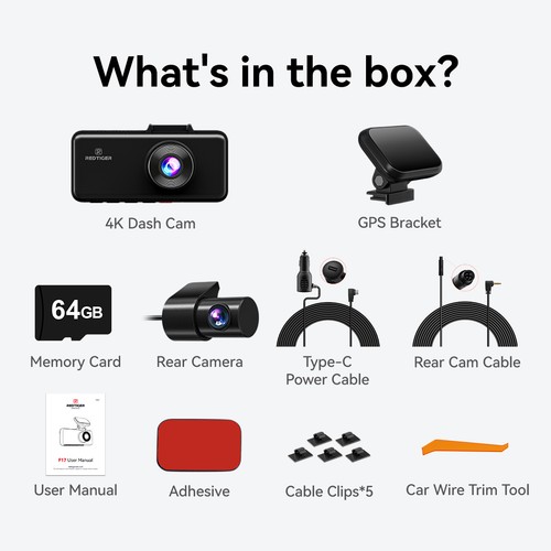 Redtiger f17 dash cam 3 - cam,